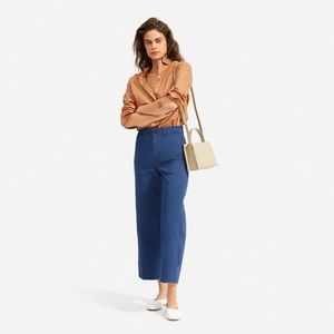 Everlane Lightweight Crop Chino in Dark Royal
